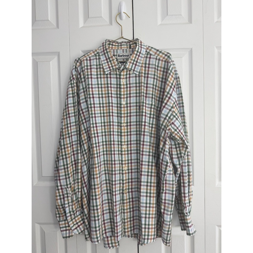 Barbour Eastwood Thermo Weave Shirt Men Multicolor Plaid Button Down Regular Fit